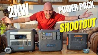 Battle of the 2kW Power Stations!! Anker vs Bluetti vs Jackery Fight It Out