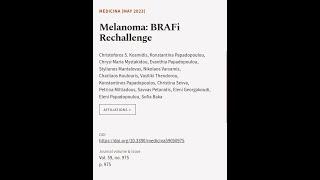 Melanoma: BRAFi Rechallenge | RTCL.TV