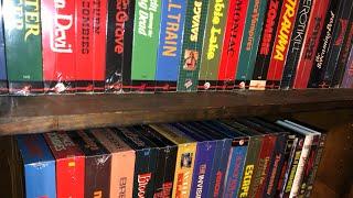 HORROR VHS Collection Shelf By Shelf Overview, Clamshell Wizard Big Box Monster Movies