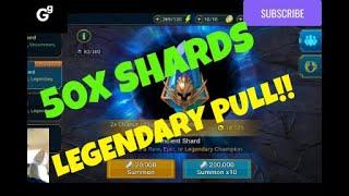 50x SHARD SUMMONING! LEGENDARY PULL! | SHARD OPENING | RAID SHADOW LEGENDS