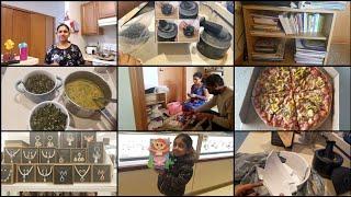 Vlog| My new mortar n pestle|Aarush నాకు ఇష్టమైన bowl ని పగలగొట్టాడు|Organizing kids books| USA