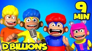 Monkey Puzzle! Cha-Cha, Chicky, Lya-Lya & Boom-Boom Dance + MORE D Billions Kids Songs