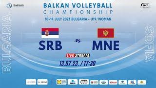 SERBIA vs. MONTENEGRO / 2023 BALKAN CHAMPIONSHIP U19W