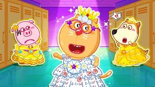 Kat Made the Best Dress at School  Cartoons for Kids | LYCAN - Arabic