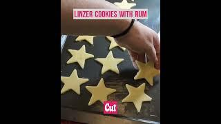 Linzer Cookieswith Rum and Walnuts #cookies #christmas #linzer #baking #sweets