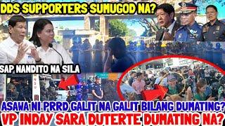 ITO NA DDS SUPPORTERS SUMUGOD NA ASAWA NI PRRD BIGLANG DUMATING GALIT NA GALIT KAPULISAN DAGSA?