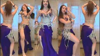 Beautiful Perfume Belly Dance In Blue Dress