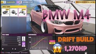 FORZA HORIZON 5 - BEST BMW M4 DRIFT BUILD - (1,270HP 2014 BMW M4 COUPE DRIFT BUILD)