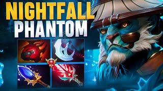 Nightfall НА СВОЕМ ЛУЧШЕМ ПЕРСОНАЖЕ УНИЧТОЖАЕТ КАРТУ | Phantom Lancer 7.35d