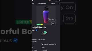 ( Limited UGC Item ) How to get Colorful Bottle ROBLOX ( 2024 ) DeanOfficial YT