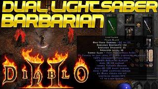 DUEL LIGHTSABER Barbarian BUILD!! (Diablo 2 Resurrected)