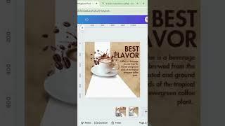 How to make creative coffee post in just seconds! #canvatutorial #canvatipsandtricks  #coffeedesign