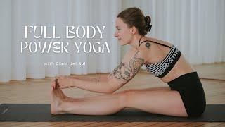 25 min. FULL BODY POWER YOGA FLOW to strengthen core, shoulders and legs