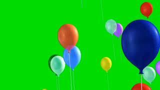 Balloons Flying in the Sky green screen video | Green Screen Master