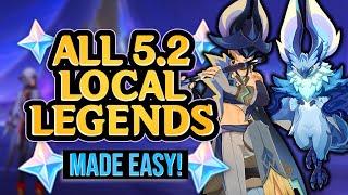 How To Beat All 5.2 Natlan Local Legends EASILY + Achievements | Genshin Impact