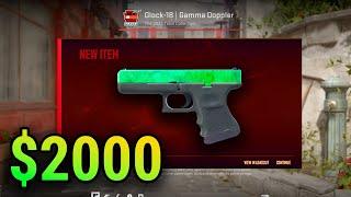 $2000 Glock EMERALD CS2 Tradeup Attempt