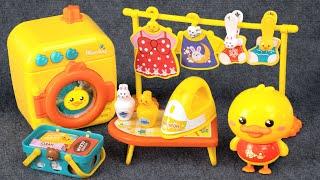 95 Minutes Yellow Duck Laundry Set, Satisfying Unboxing Rare Kitchen Playset | Tina Unboxing Toys