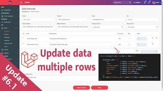 Update multiple record in DB HR Laravel 9 | Estimate