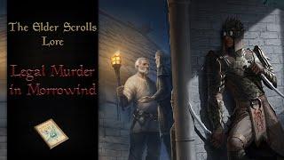 Why Murder is Legal in Morrowind (For the Morag Tong) - The Elder Scrolls Lore