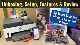 Hp Smart Tank 790 Wireless Printer Unboxing, Setup, Features & Review | All in one Ink Tank Printer