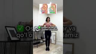 Osilgan va semiz qo’llardan qutilamiz. Shohsanam Makhmudova. Osanka. Tabiiy yosharish. Ozish. Qomat