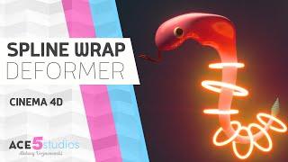 C4D: Spline Wrap Deformer Tutorial Part 1