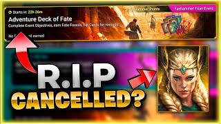 BAD NEWS and GOOD NEWS For Some Players!! New Deck Of Fate... Raid: Shadow Legends