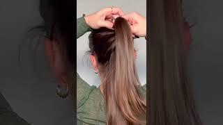 Christmas hairstyle ️#hairstyles #ponytailhairstyles