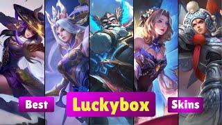 Top 10 Best Luckybox Skins Mobile Legends | Entrance Animation