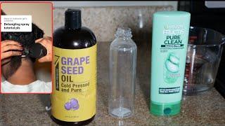 DIY Detangling Spray Tutorial For Matted Hair | 4C Natural Hair