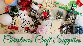 HUGE DOLLAR TREE CHRISTMAS CRAFT SUPPLY HAUL + CRAFTING IDEAS!