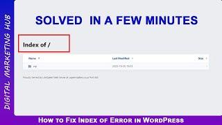 How to Fix Index of Error in WordPress