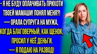 НАГЛЫЙ МУЖ РЕШИЛ, ЧТО Я БУДУ ОПЛАЧИВАТЬ ВСЕ ПРИХОТИ ЕГО МАМЫ. ОТВЕТ ПРОСТО ПОРАЗИЛ Рассказы