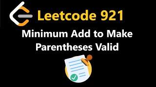 Minimum Add to Make Parentheses Valid - Leetcode 921 - Python