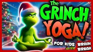 🟢 GRINCH CHRISTMAS YOGA‍️ calming yoga for kids | Winter Brain Break | Danny Go Noodle inspired