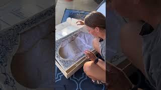 Opening a Mystery Wedding Dress from the thrift store!