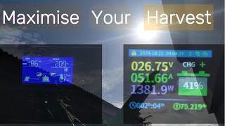 Best Charging voltage to maximise Solar generation...