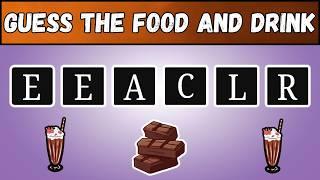 Guess the Food and Drink from Scrambled Name | Scrambled Word | #guess #scramble #words