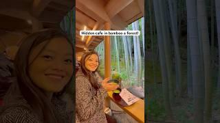 Secret Matcha cafe in a bamboo forest! #travel #japan #tokyo