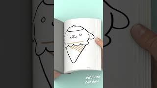 POMPOMPURI Becomes a Delicious Ice Cream Drawing! - Flipbook #Sprunki #incredibox #Flipbook