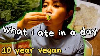 What I REALLY eat in a day as a Korean vegan of 10+ years! (Realistic vegan meals)