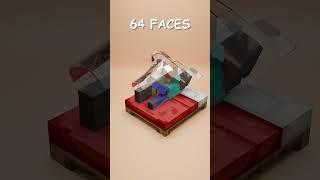 Cloth simulation in MinecraftSteve vs Alex #clothsimulation #blender #3d #minecraft #steve
