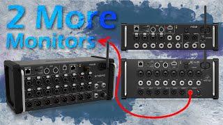 Add 2 extra monitors to your M/XR12,16,18 mixer for Free