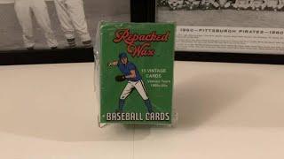 Repacked Wax Baseball Card Vintage Pack Break! What Did We Find?