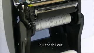 How to change the foil and label roll on Zebra GX430t