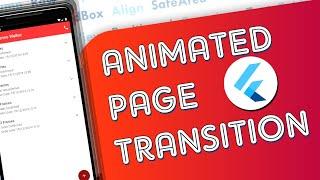 Flutter - Animating Route Transitions | Flutter Animated Navigation | Flutter UI Design