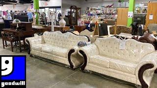 GOODWILL SHOP WITH ME FURNITURE SOFAS CHAIRS DECOR KITCHENWARE BIKES SHOPPING STORE WALK THROUGH