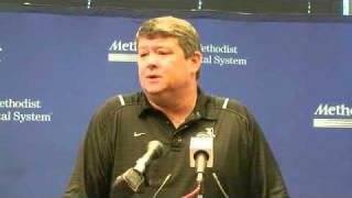'10 Rice-Tulane week Monday press briefing Coach David Bailiff