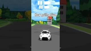 how Boys drive VS how girl drive || Fr legends #gaming #frlegends #carx #shorts