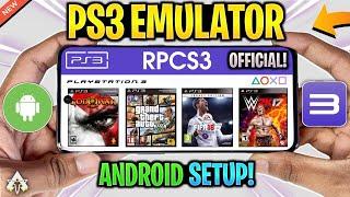 RPCS3 Emulator Android - Setup/Settings/Gameplay Test - Official PS3 Emulator For Mobile!